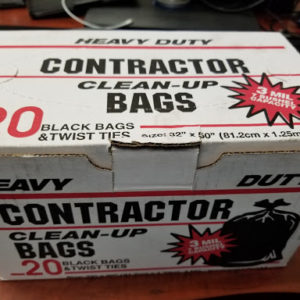 20 Pieces Pack Of Contractor Clean-Up Bags